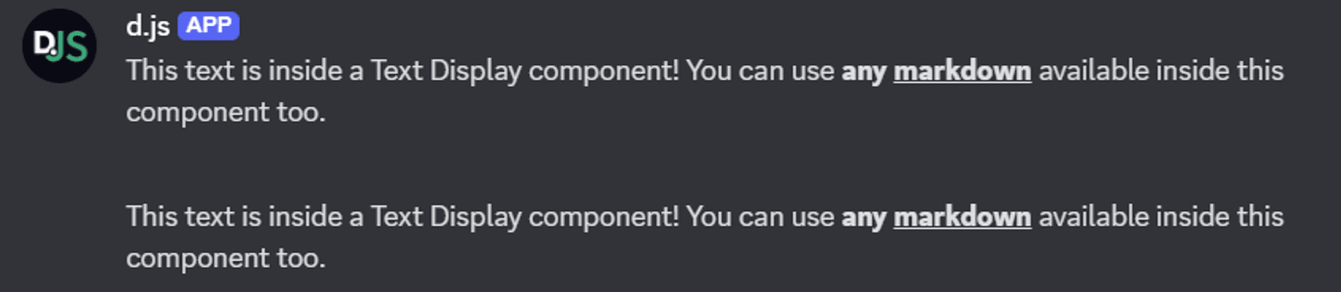 Separator component preview